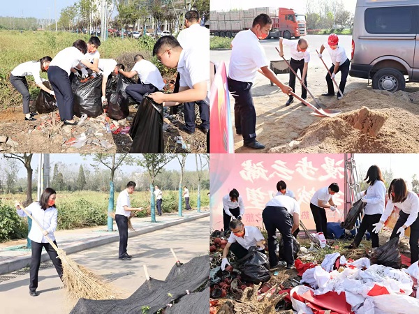 霍邱項目開展“衛(wèi)生大掃除，黨員我先行”主題活動